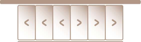 Porta telescopica a 6 ante