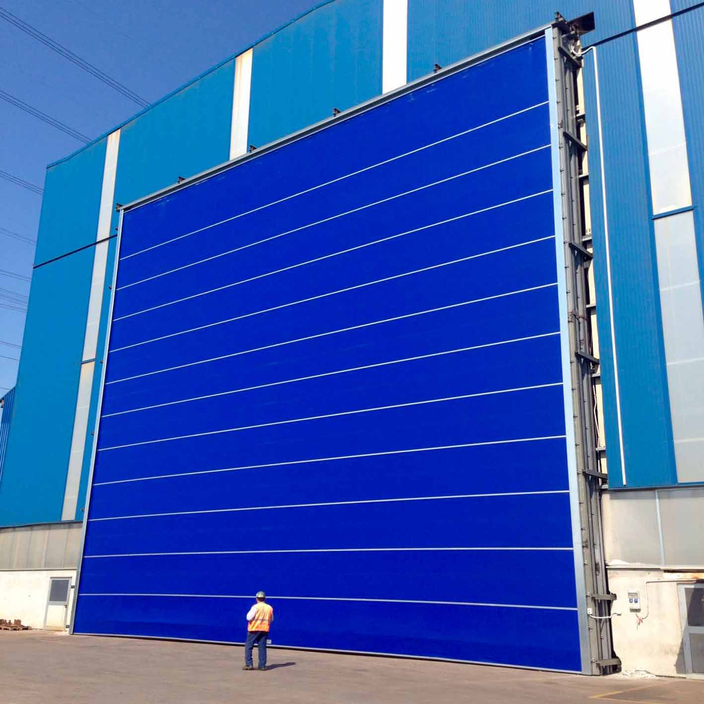 Portalp porte industrielle souple empilable très grande dimension