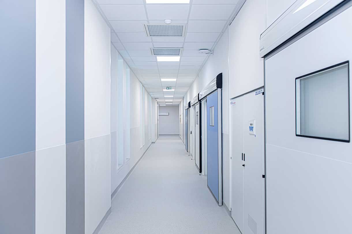 Porte automatiche per ospedali e camere bianche