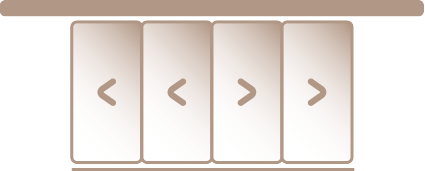 Porta telescopica a 4 ante