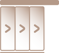 Porta telescopica a 3 ante