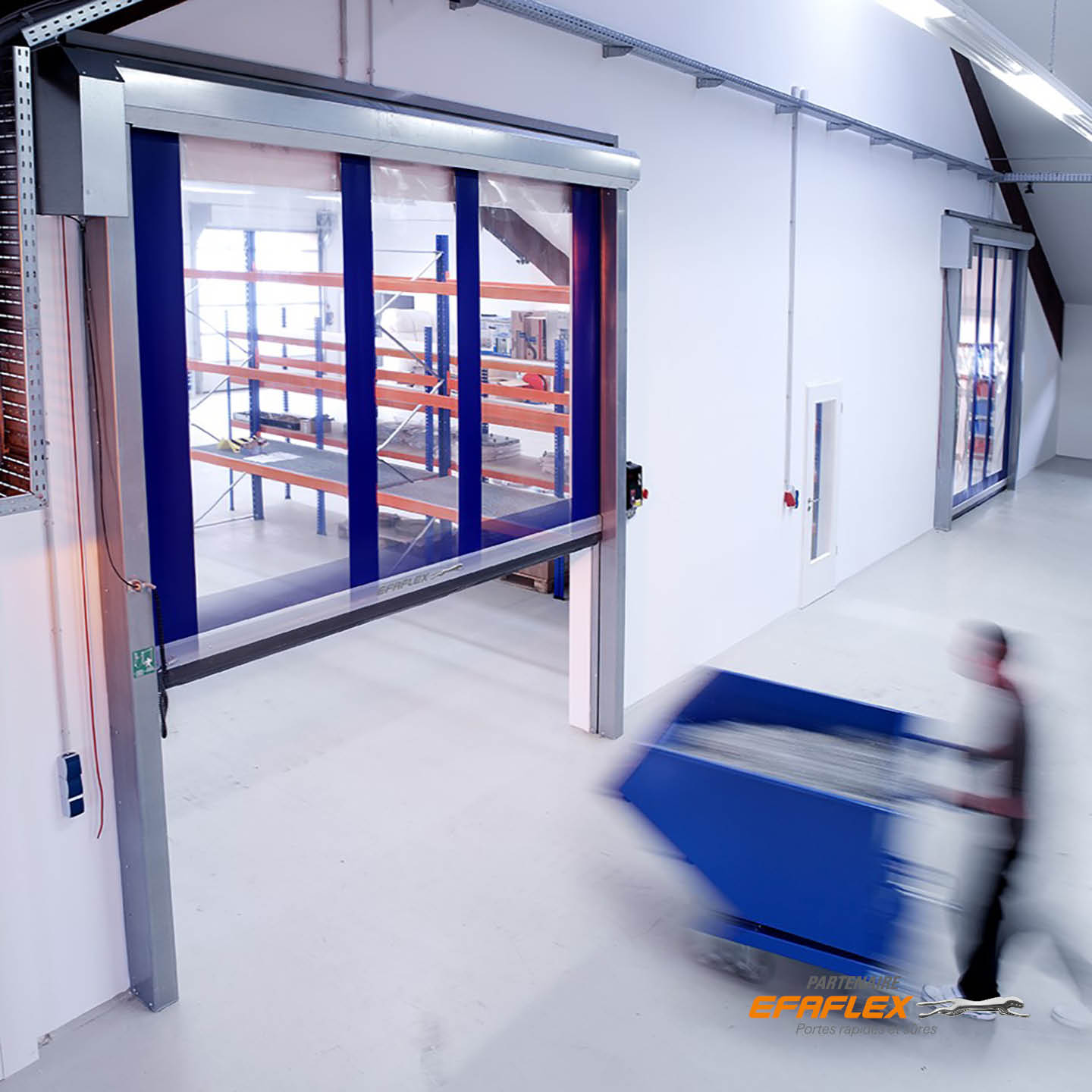 Portalp porte rapide enroulable transparente polyvalente souple grande dimension